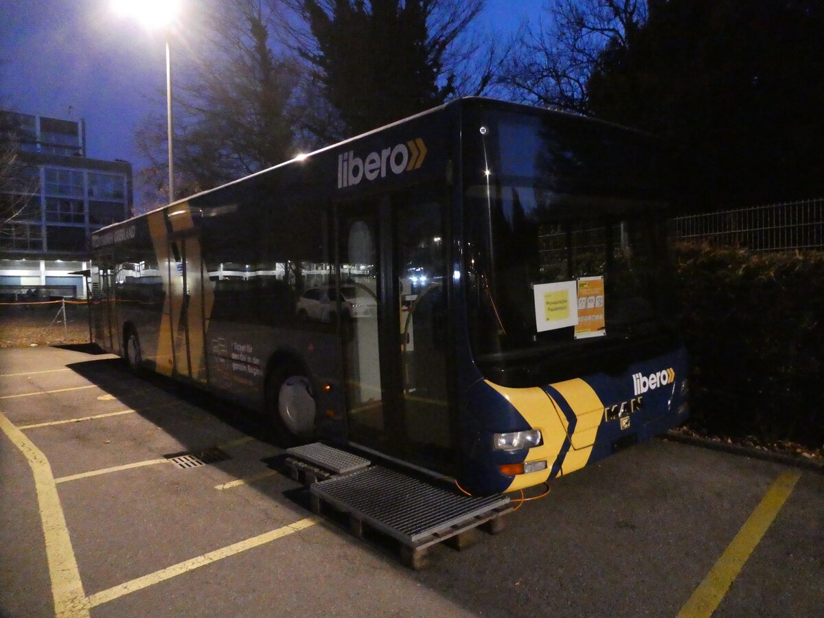 (233'503) - STI Thun - Nr. 128 - MAN am 8. M�rz 2022 bei der Schiffl�ndte Thun