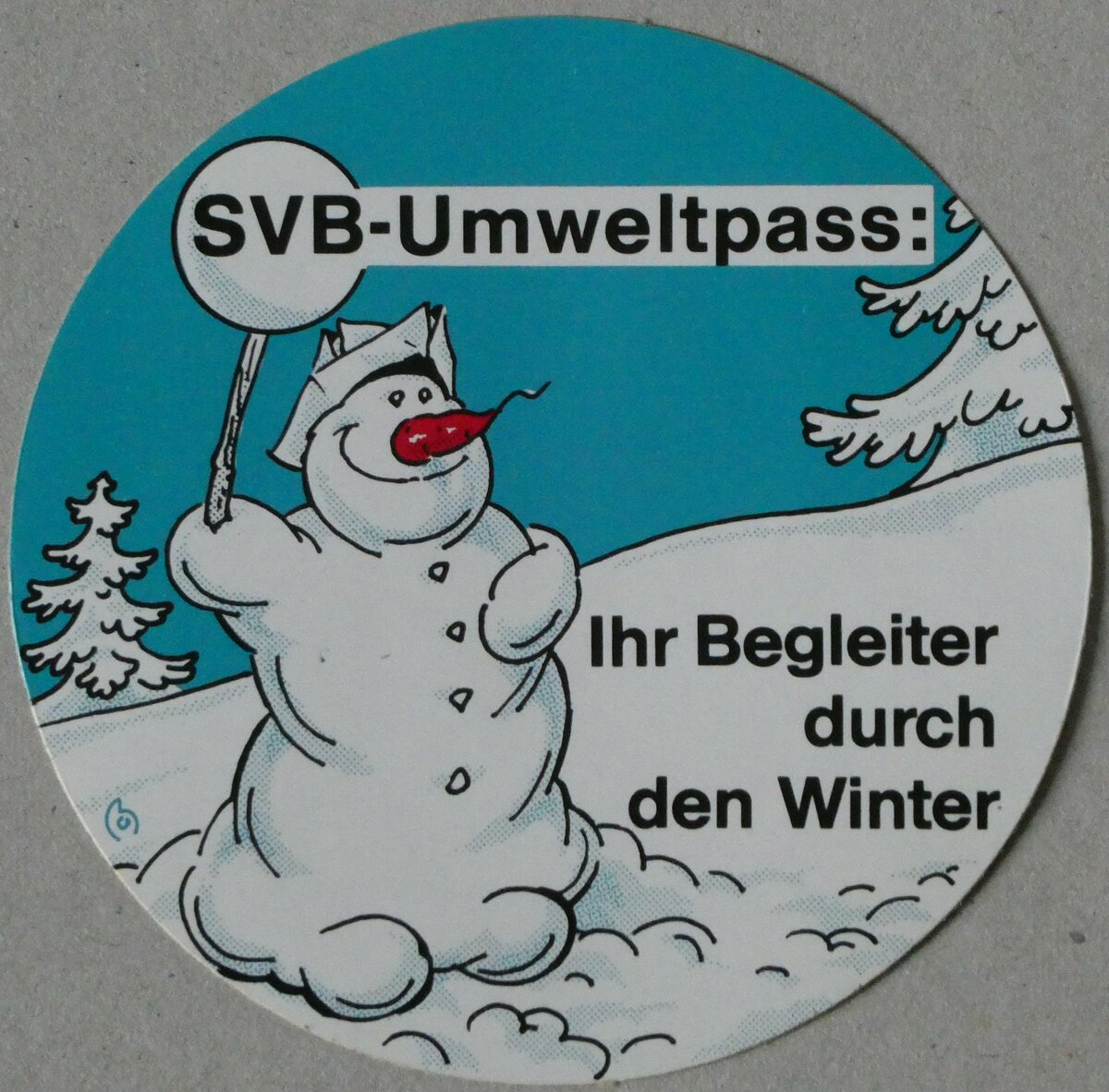 (233'580) - Kleber f�r den SVB-Umweltpass am 9. M�rz 2022 in Thun