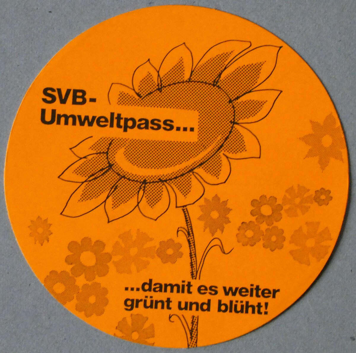 (233'583) - Kleber f�r den SVB-Umweltpass am 9. M�rz 2022 in Thun
