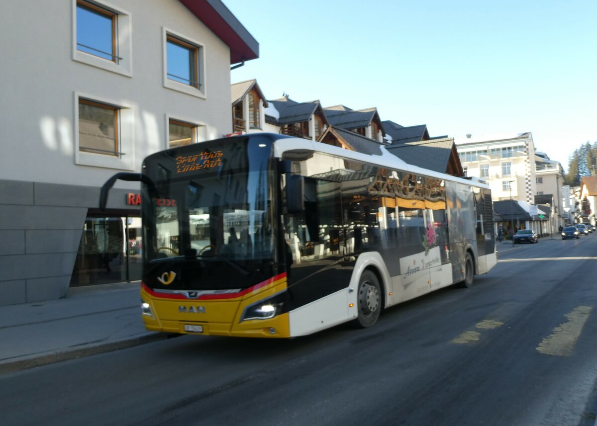 (233'622) - Bossi&Hemmi, Tiefencastel - GR 59'439 - MAN am 9. M�rz 2022 in Lenzerheide, Post 