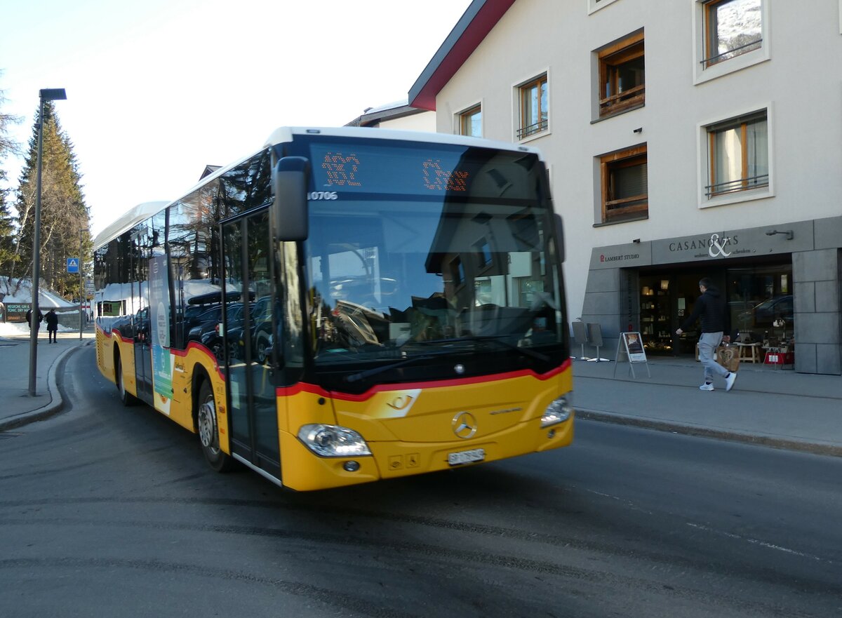 (233'623) - PostAuto Graub�nden - GR 178'949 - Mercedes (ex CarPostal Ouest) am 9. M�rz 2022 in Lenzerheide, Post