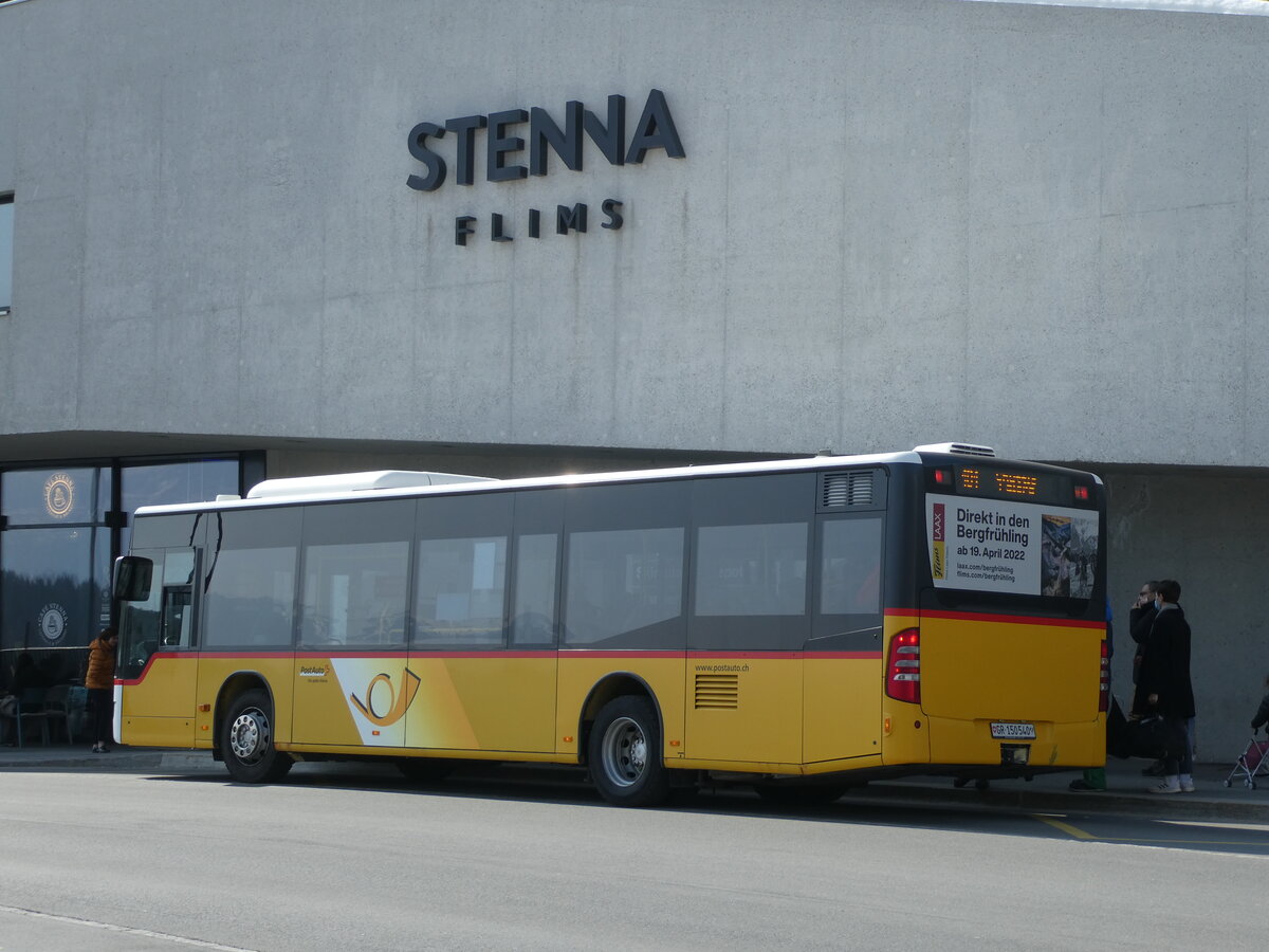 (233'771) - PostAuto Graub�nden - Nr. 3/GR 150'540 - Mercedes (ex PostAuto Nordschweiz) am 11. M�rz 2022 in Flims, Bergbahnen