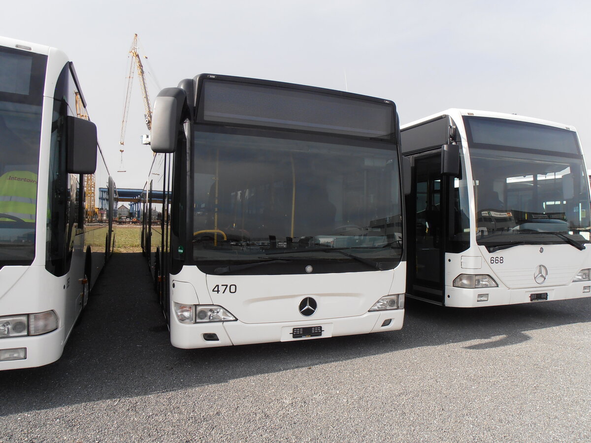 (233'877) - Intertours, Domdidier - Nr. 470 - Mercedes (ex Nr. 207; ex Zeretzke, D-Castrop-Rauxel Nr. 43) am 13. M�rz 2022 in Domdidier, Garage