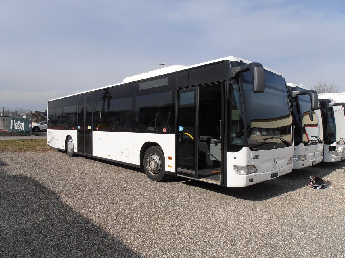 (233'890) - Intertours, Domdidier - Nr. 482 - Mercedes (ex PostAuto Bern Nr. 9; ex Klopfstein, Laupen Nr. 9) am 13. M�rz 2022 in Domdidier, Garage