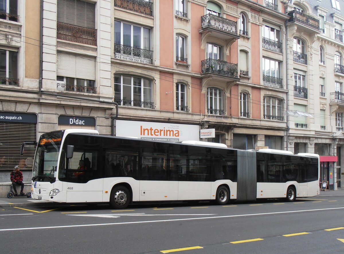 (233'947) - Intertours, Domdidier - Nr. 468/FR 300'468 - Mercedes (ex Nr. 201) am 13. M�rz 2022 beim Bahnhof Lausanne (Einsatz TL)