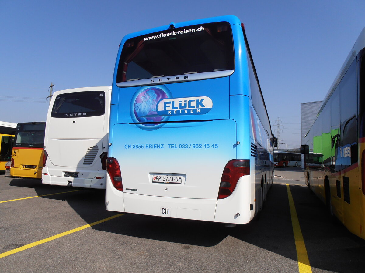 (233'994) - Fl�ck, Brienz - FR 2723 U - Setra am 20. M�rz 2022 in Kerzers, Interbus