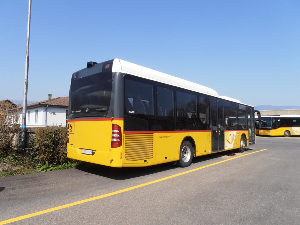 (234'028) - CarPostal Ouest - VD 510'261 - Mercedes am 20. M�rz 2022 in Yverdon, Garage