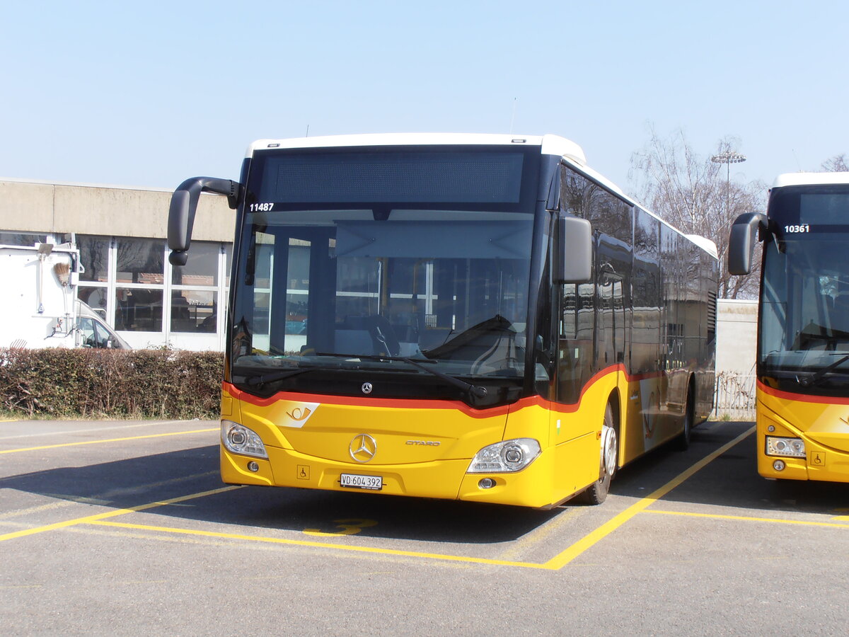 (234'031) - CarPostal Ouest - VD 604'392 - Mercedes am 20. M�rz 2022 in Yverdon, Garage