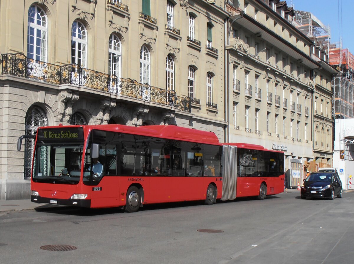 (234'139) - Bernmobil, Bern - Nr. 853/BE 671'853 - Mercedes am 28. M�rz 2022 in Bern, Bundesplatz