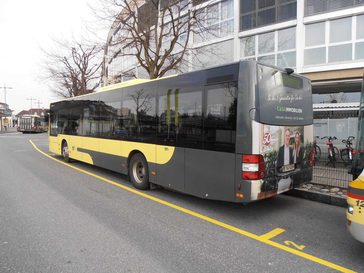 (234'205) - STI Thun - Nr. 400/BE 849'400 - MAN am 4. April 2022 bei der Schiffl�ndte Thun