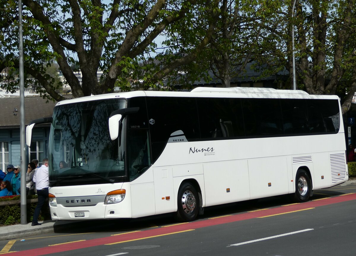 (234'482) - Nunes, Z�rich - ZH 505'773 - Setra am 11. April 2022 beim Bahnhof Luzern
