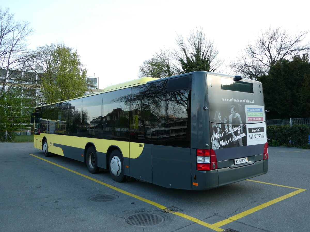 (234'629) - STI Thun - Nr. 147/BE 801'147 - MAN am 16. April 2022 bei der Schiffl�ndte Thun