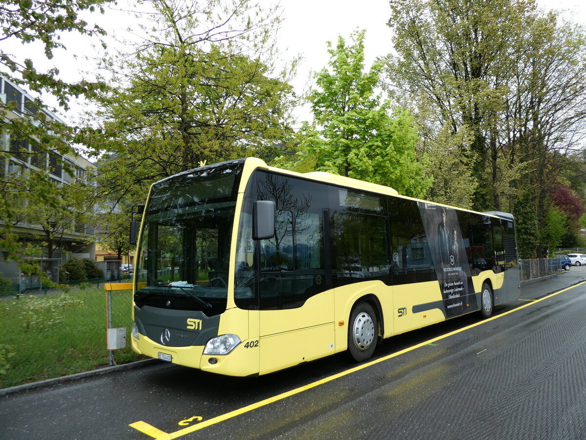 (234'831) - STI Thun - Nr. 402/BE 754'402 - Mercedes am 26. April 2022 bei der Schiffl�ndte Thun
