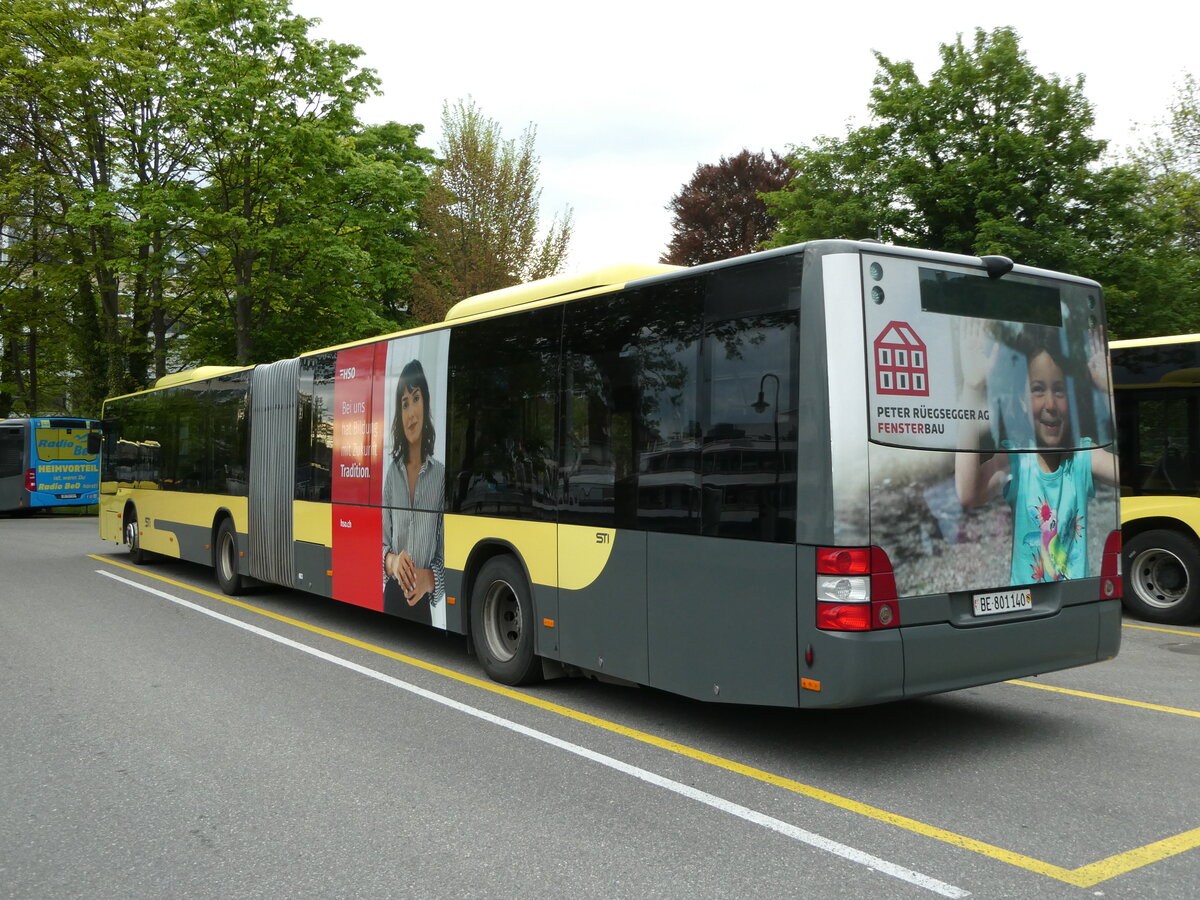 (235'507) - STI Thun - Nr. 140/BE 801'140 - MAN am 8. Mai 2022 bei der Schiffl�ndte Thun