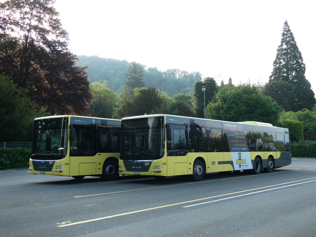 (235'559) - STI Thun - Nr. 602/BE 865'602 - MAN am 14. Mai 2022 bei der Schiffl�ndte Thun