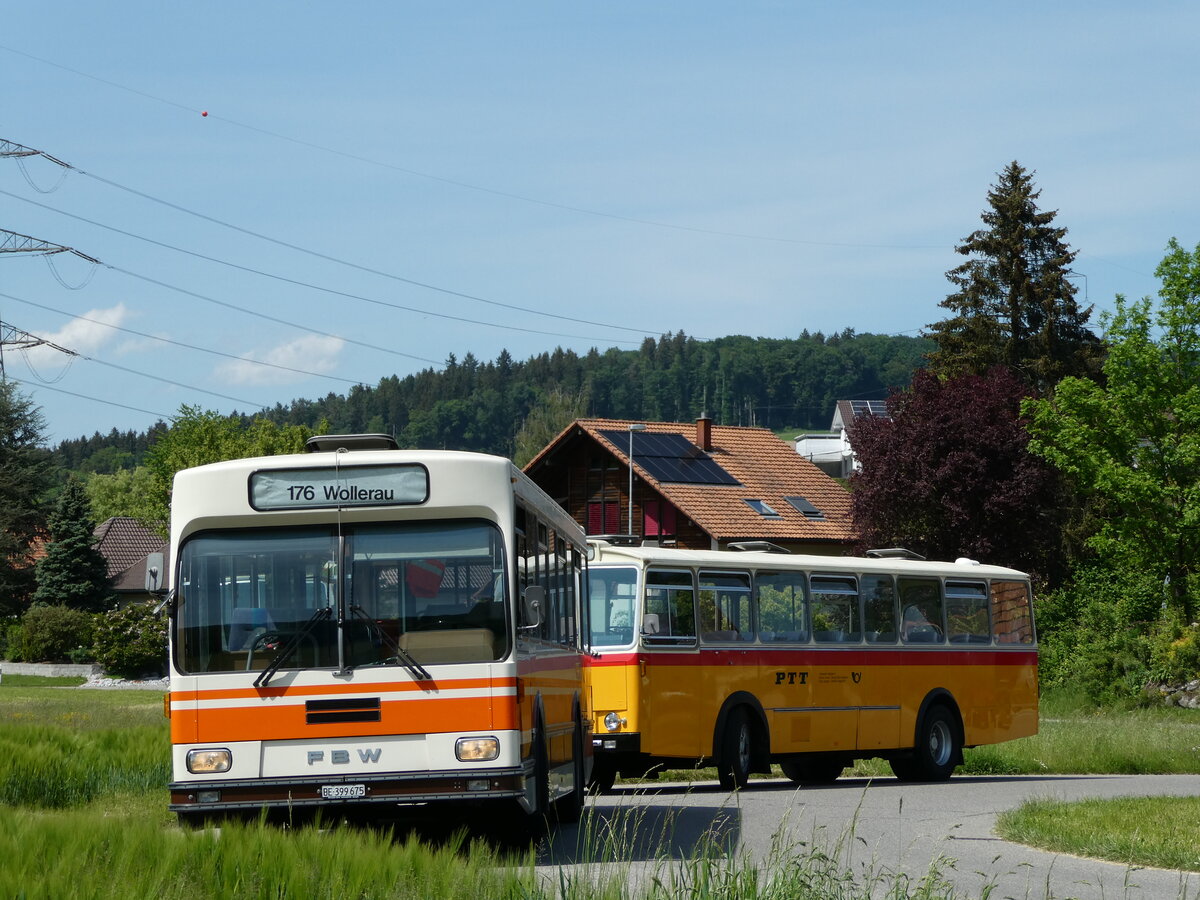 (235'694) - Wegm�ller, M�nsingen - BE 399'675 - FBW/R&J (ex Bamert, Wollerau) am 15. Mai 2022 in Wynigen, Landi