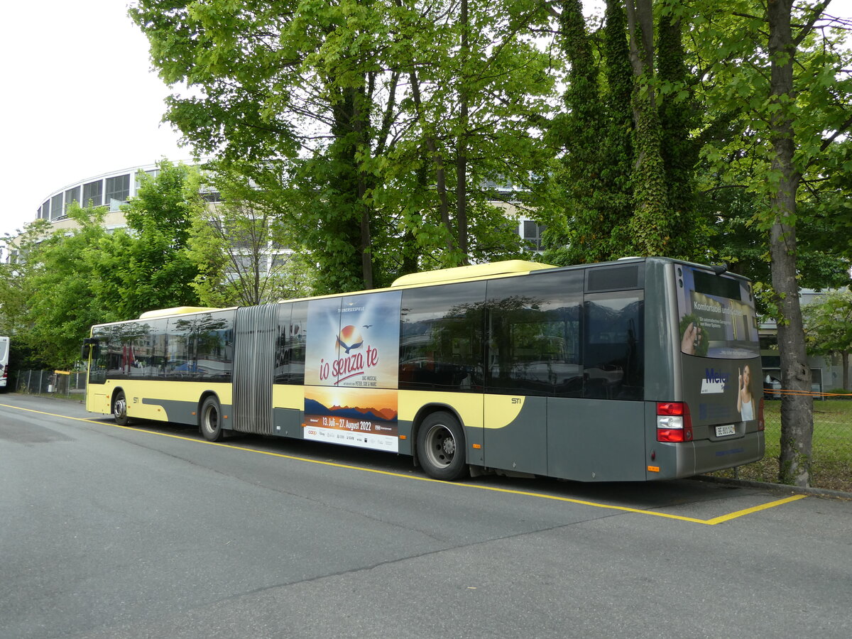 (235'738) - STI Thun - Nr. 142/BE 801'142 - MAN am 16. Mai 2022 bei der Schiffl�ndte Thun