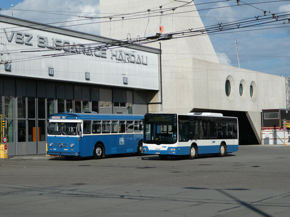 (236'361) - VBZ Z�rich - Nr. 313/ZH 702'313 - MAN am 28. Mai 2022 in Z�rich, Garage Hardau