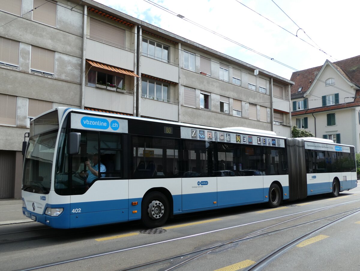 (236'389) - VBZ Z�rich - Nr. 402/ZH 745'402 - Mercedes am 28. Mai 2022 in Z�rich, Wartau