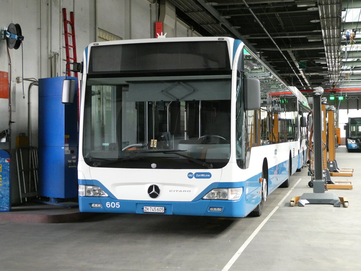 (236'411) - VBZ Z�rich - Nr. 605/ZH 745'605 - Mercedes am 28. Mai 2022 in Z�rich, Garage Hardau