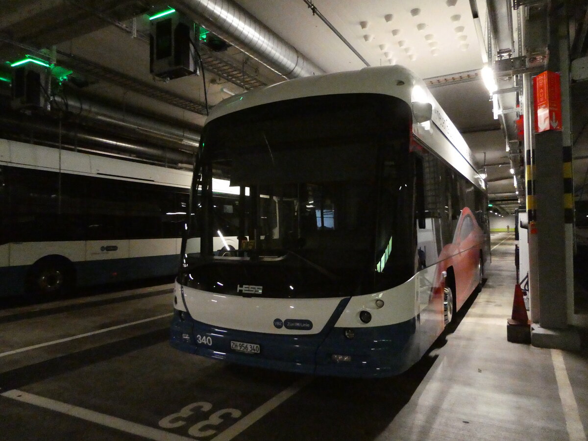 (236'440) - VBZ Z�rich - Nr. 340/ZH 956'340 - Hess am 28. Mai 2022 in Z�rich, Garage Hardau