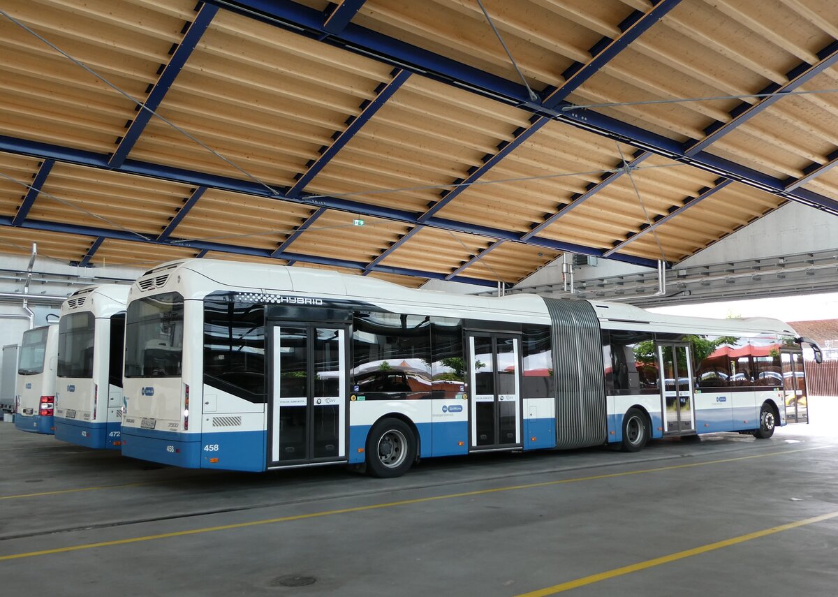(236'465) - VBZ Z�rich - Nr. 458/ZH 941'458 - Volvo am 28. Mai 2022 in Z�rich, Garage Hardau