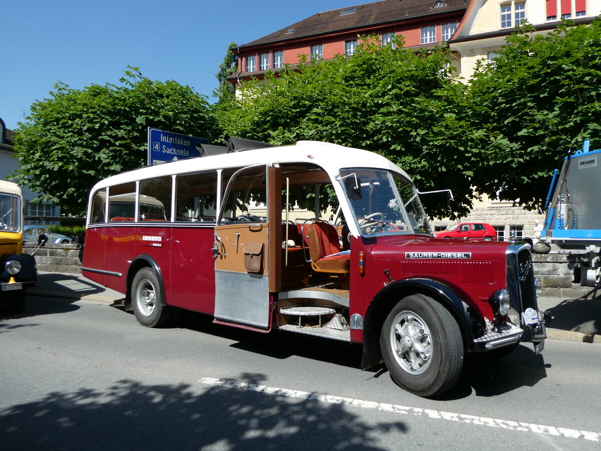 (236'571) - Bechter, Kriens - LU 82'380 - Saurer/Krapf (ex M�nch, D-Marienberg; ex Spirig, Widnau; ex RhV Altst�tten Nr. 33; ex Th�r, Eichberg) am 4. Juni 2022 in Sarnen, OiO