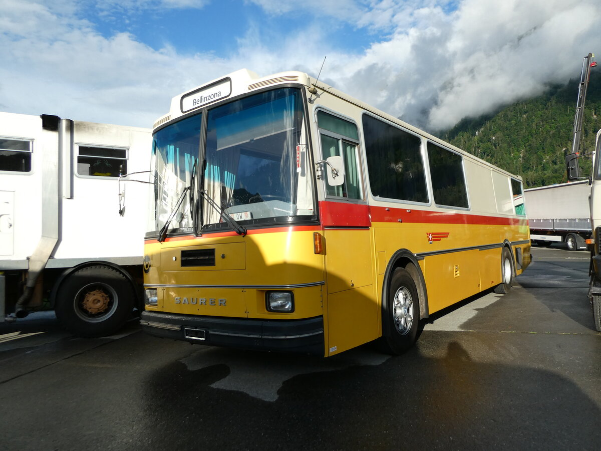 (237'454) - Zimmermann, Kerns - OW 126 U - Saurer/R&J (ex Br�ndli, Z�rich; ex Hofmann, Z�rich; ex Pacciarelli, Grono; ex P 25'661) am 24. Juni 2022 in Interlaken, Flugplatz
