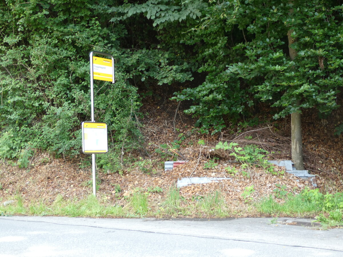 (237'583) - PostAuto-Haltestelle am 26. Juni 2022 in M�lenen, Chappelegand