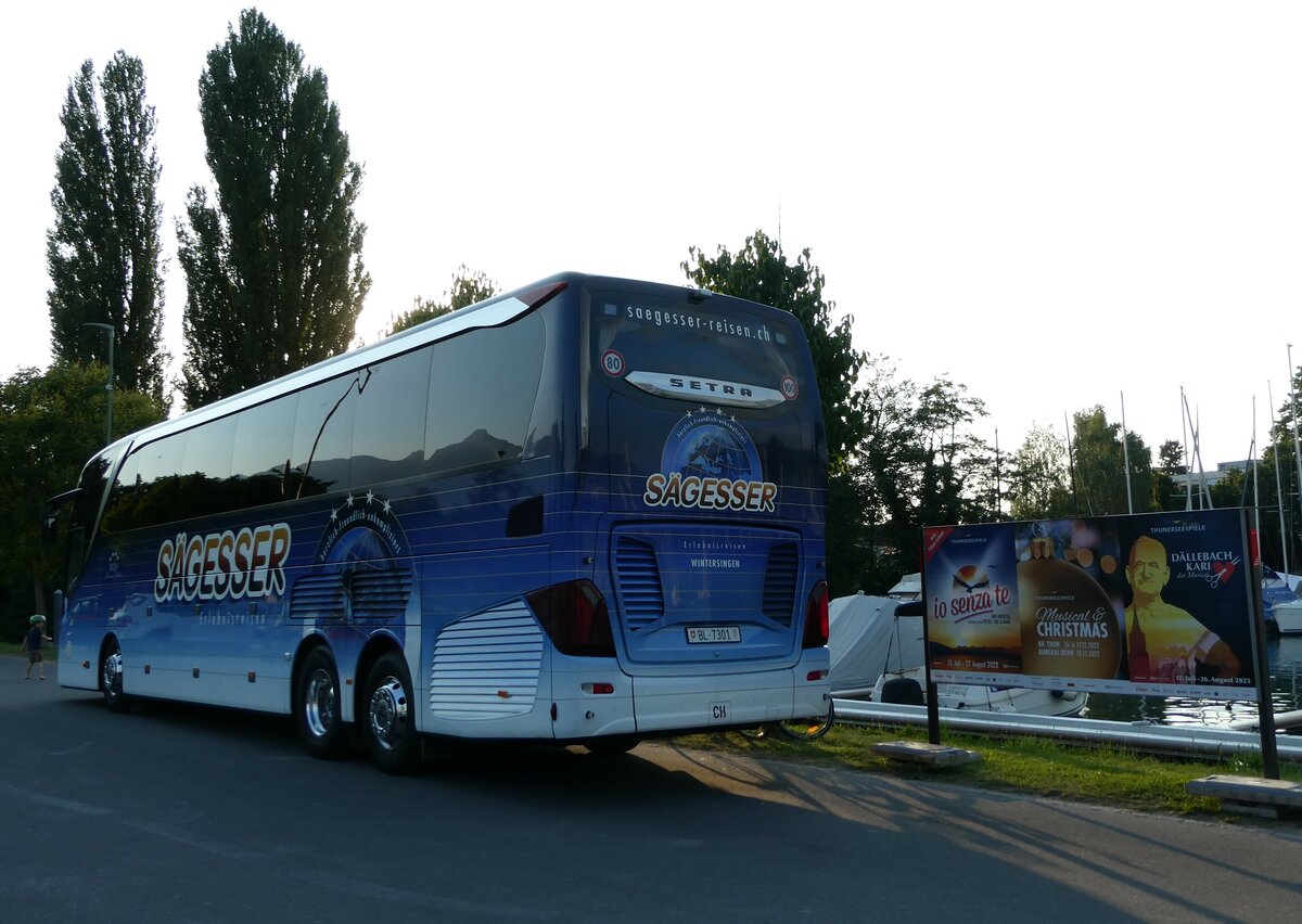 (238'061) - S�gesser, Wintersingen - Nr. 4/BL 7301 - Setra am 15. Juli 2022 in Thun, Strandbad
