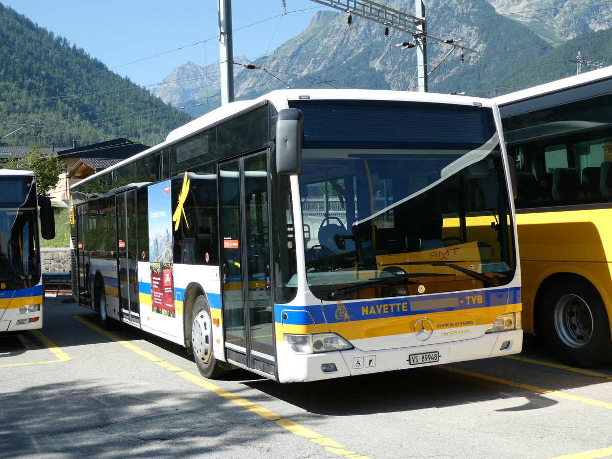 (238'091) - TMR Martigny - Nr. 106/VS 89'948 - Mercedes am 16. Juli 2022 in Orsi�res, Garage