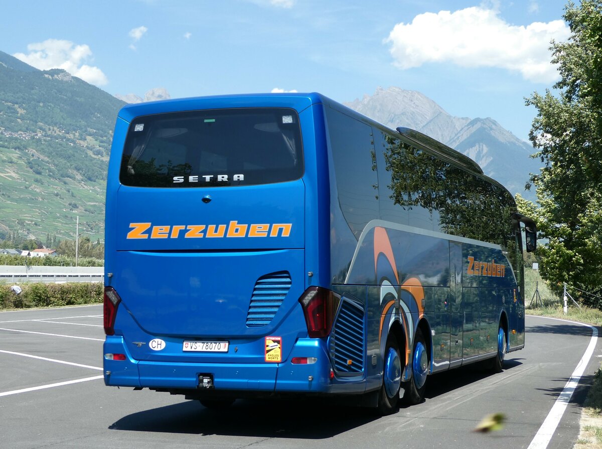 (238'157) - Zerzuben, Visp-Eyholz - Nr. 16/VS 78'070 - Setra am 16. Juli 2022 in Ardon, Rastst�tte S�d