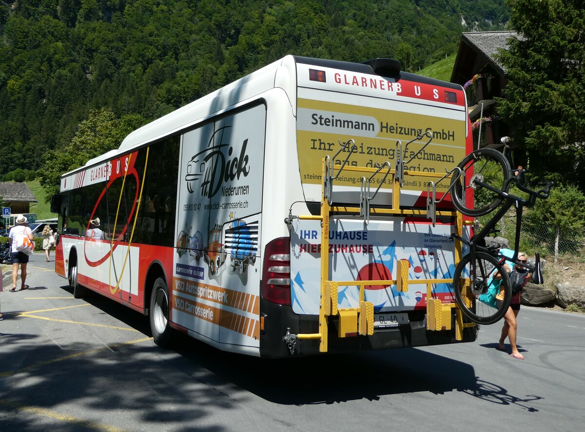 (238'250) - Niederer, Filzbach - Nr. 13/GL 40 - Mercedes am 17. Juli 2022 in Kl�ntal, Rhodannenberg