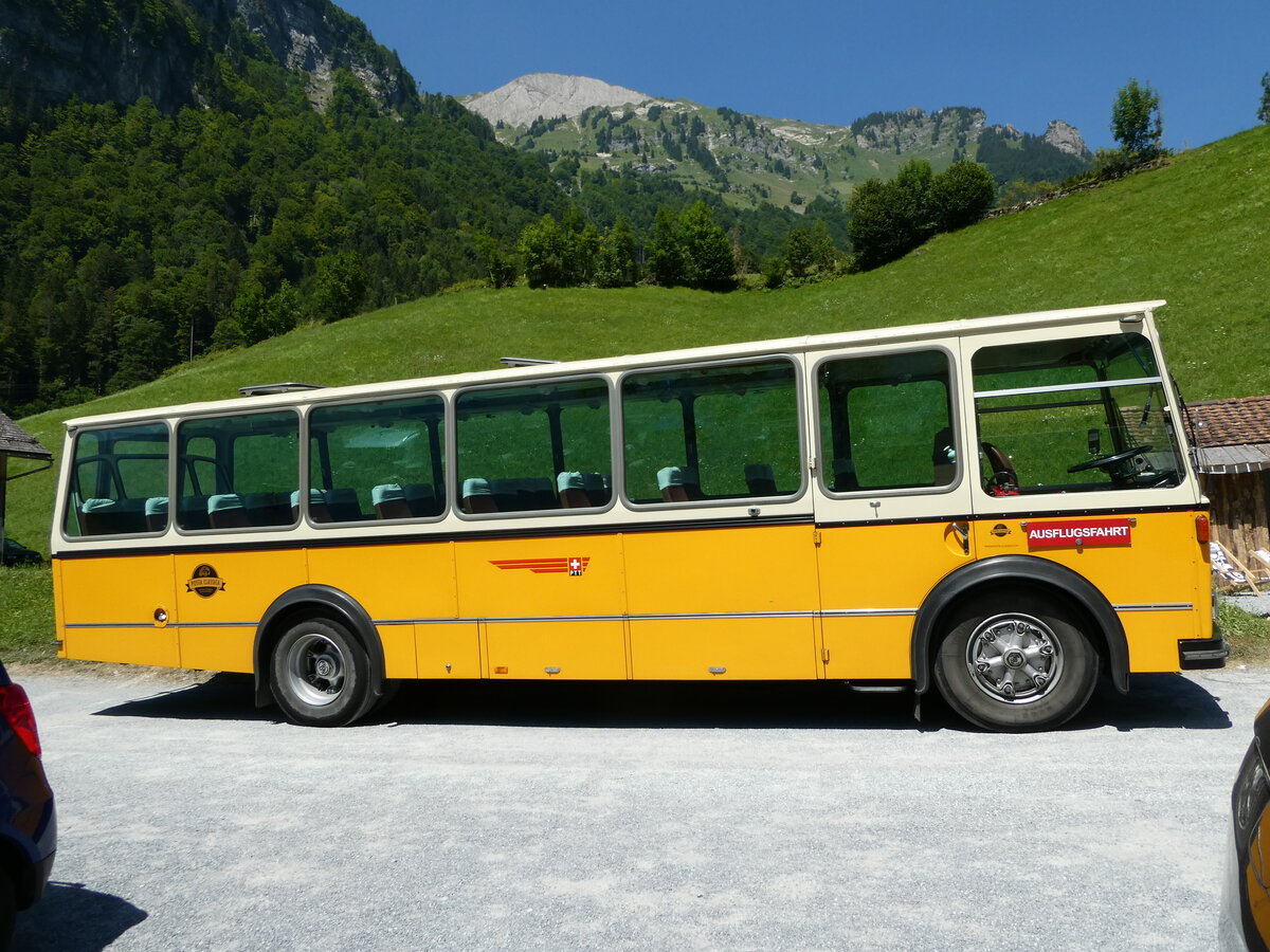 (238'255) - Wittwer, Chur - GR 16'004 - FBW/Gangloff (ex Eggenberger, M�riken; ex AVG Grindelwald Nr. 11; ex P 24'170) am 17. Juli 2022 in Kl�ntal, Hotel Rhodannenberg