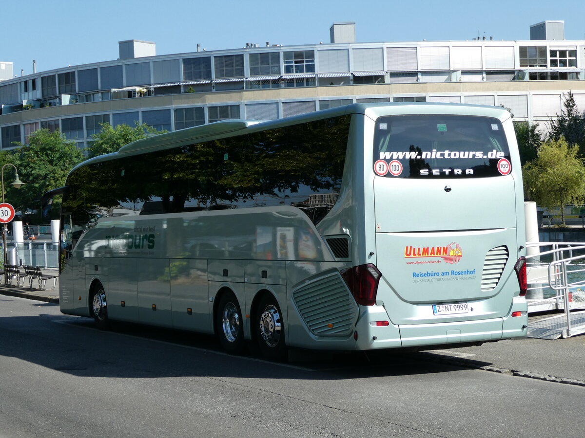 (238'291) - Aus Deutschland: Ullmann, Schwarzenberg - Z-NT 9999 - Setra am 18. Juli 2022 bei der Schiffl�ndte Thun