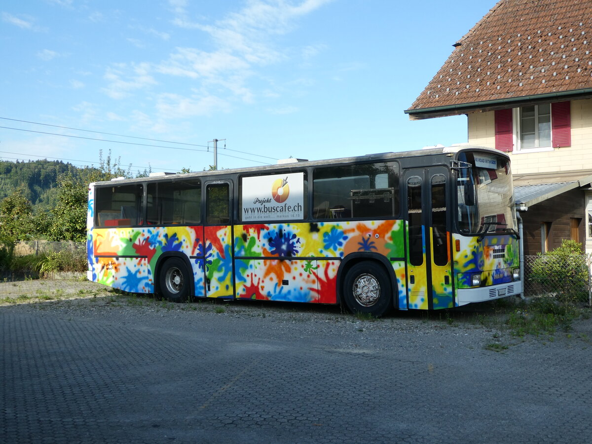 (238'729) - Buscafe, Wattenwil - BE 503'187 - NAW/R&J (ex Koch, Giswil; ex KWO Innertkirchen; ex Heim, Flums) am 1. August 2022 in Sch�pfen, Lyssstrasse
