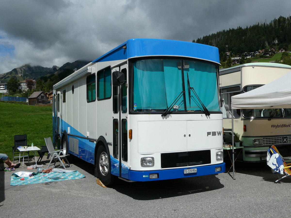 (239'136) - Wegm�ller, Kefikon - TG 220'954 - FBW/FHS (ex Migros, Bern Nr. 2) am 20. August 2022 in Wildhaus, Munzenriet 