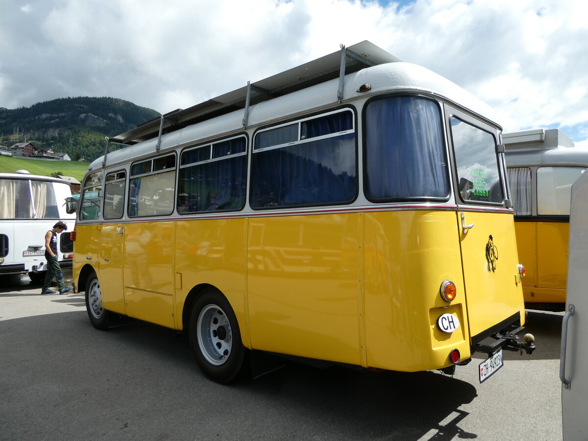 (239'155) - Langenegger S., W�denswil - ZH 94'923 - Saurer-OM am 20. August 2022 in Wildhaus, Munzenriet