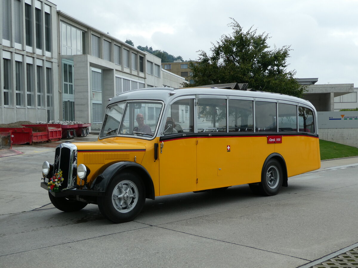 (239'523) - Zollikofer, Berg - TG 16'881 - Saurer/H�nni (ex Reusser, Thun; ex Kontiki, Wettingen; ex Nussbaumer, Ganterschwil) am 27. August 2022 in Oberkirch, CAMPUS Sursee