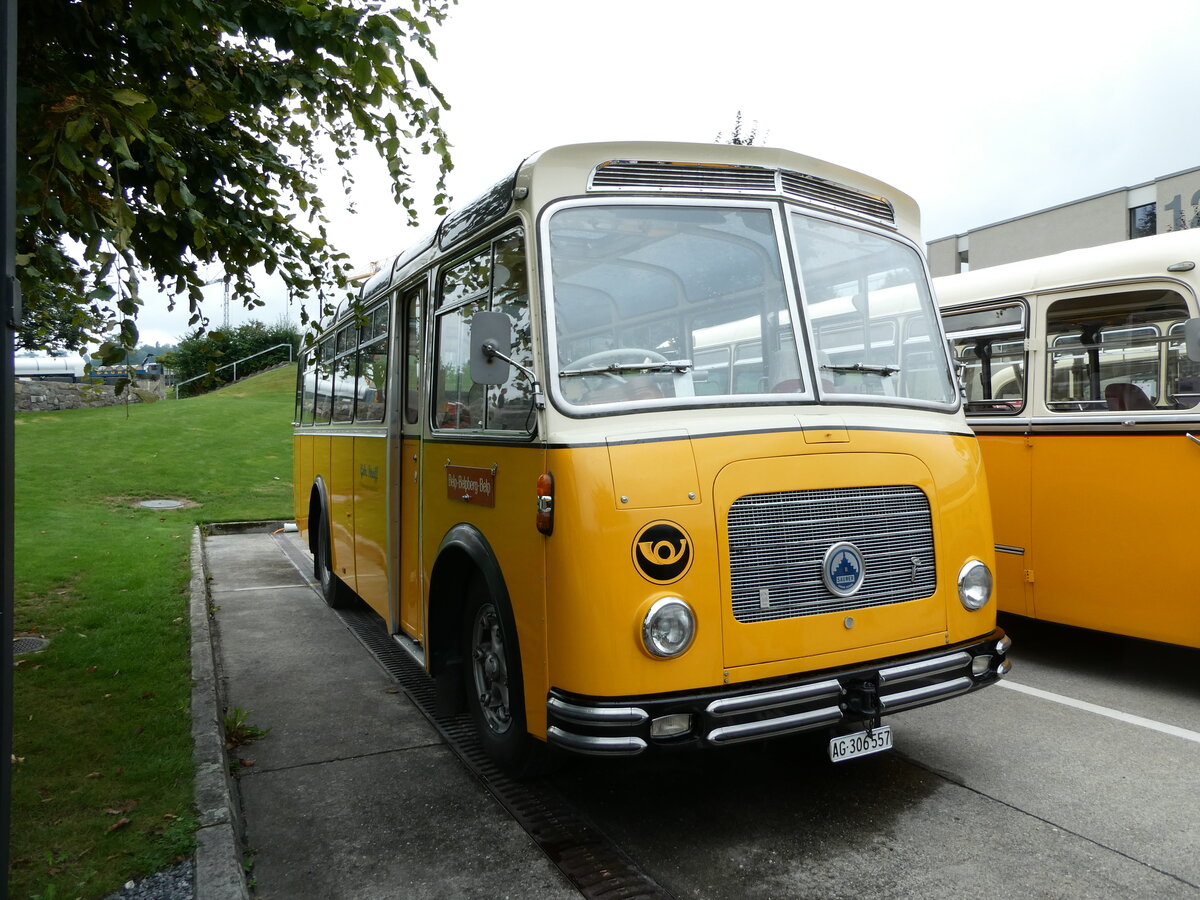 (239'621) - Streiff, Gelterkinden - AG 306'557 - Saurer/Gangloff (ex Oldie-Tours Z�risee, Wollerau; ex OTAG, Wald; ex Leibundgut, Obergoldbach; ex Krebs, Belpberg) am 27. August 2022 in Oberkirch, CAMPUS Sursee