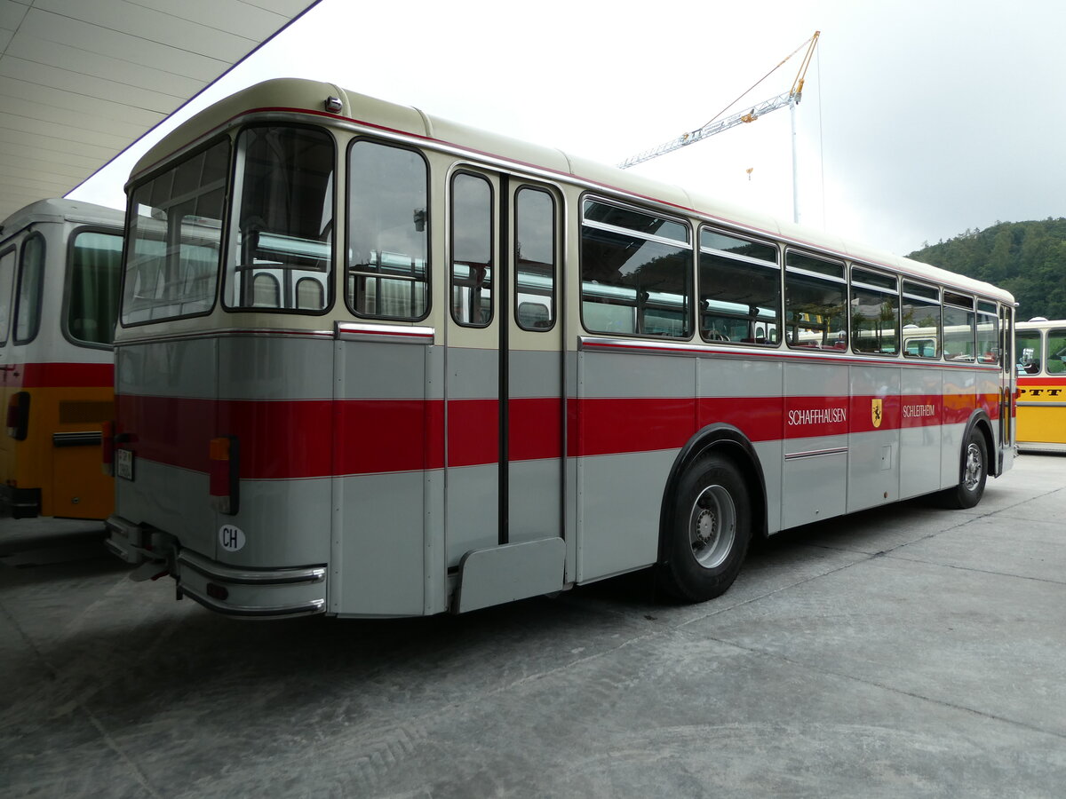 (239'633) - Borer, Neuhausen - Nr. 7/SH 19'684 - Saurer/T�scher (ex Heiniger, B�tzberg; ex ASS Schleitheim Nr. 22; ex ASS Schleitheim Nr. 7) am 27. August 2022 in Oberkirch, CAMPUS Sursee