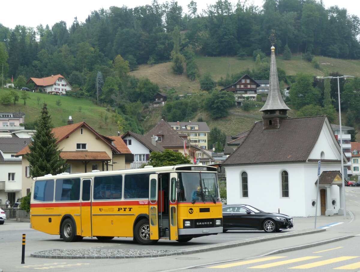 (239'751) - Roth, Z�rich - SH 36'376 - Saurer/T�scher (ex Looser, Elm; ex Mattli, Wassen) am 28. August 2022 in Wolhusen, Markt