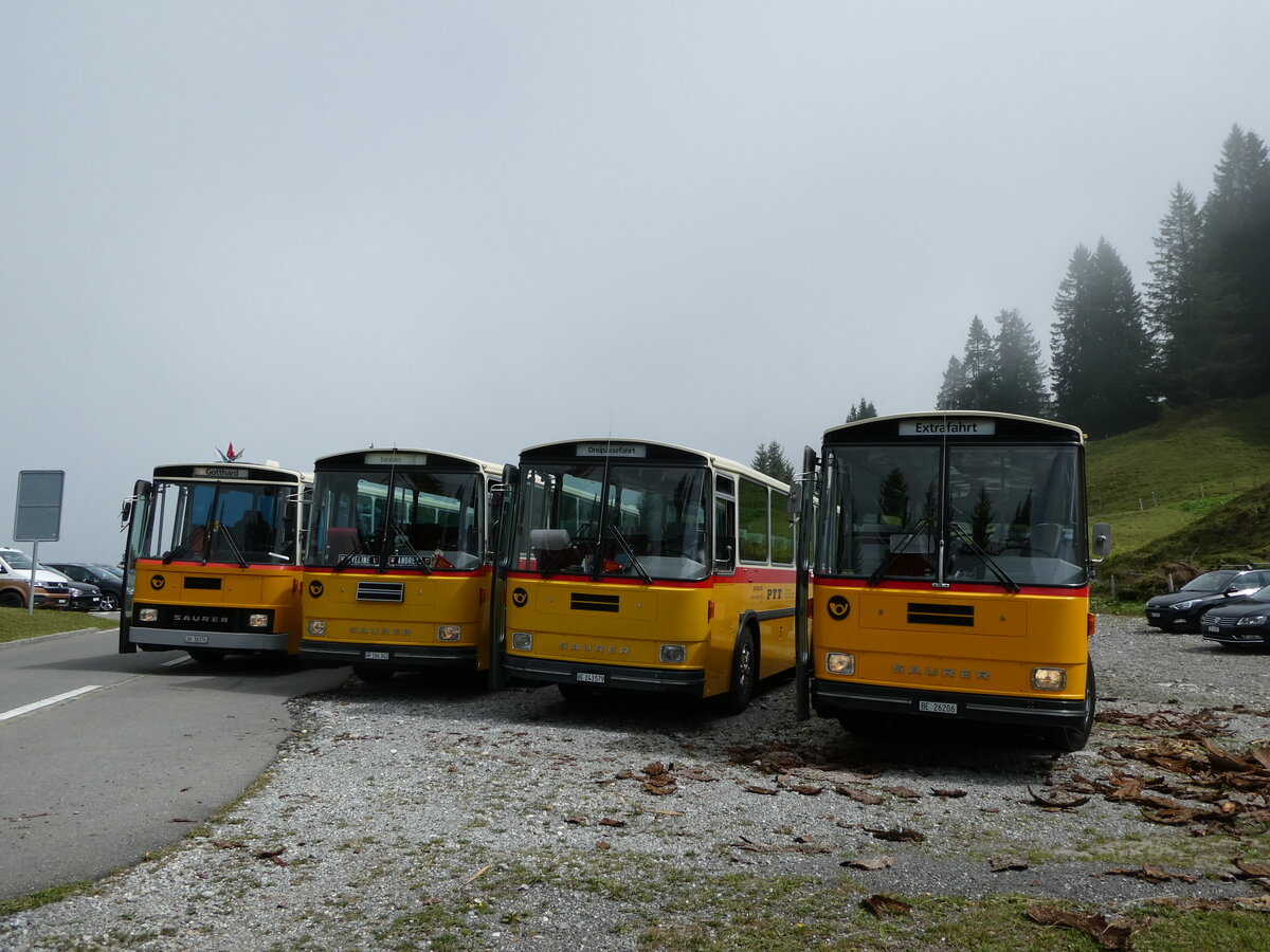 (239'831) - Schmid, Th�rishaus - BE 26'206 - Saurer/T�scher (ex P 24'244) am 28. August 2022 in Giswil, Glaubenbielen