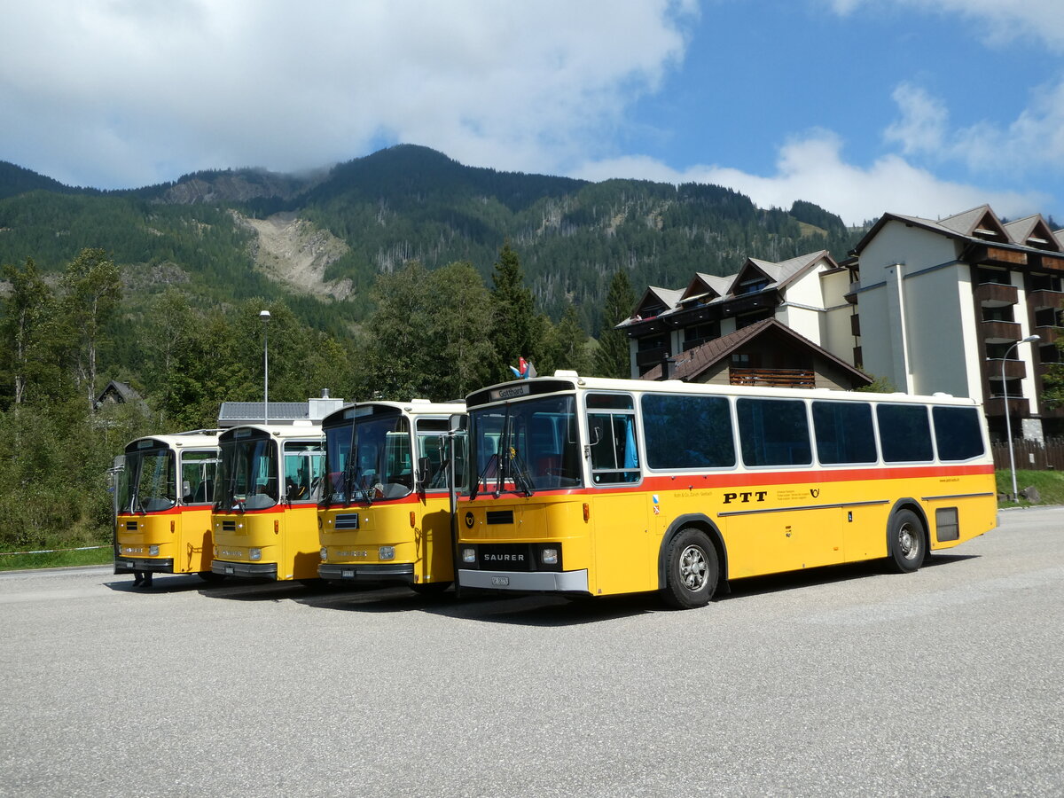 (239'850) - Roth, Z�rich - SH 36'376 - Saurer/T�scher (ex Looser, Elm; ex Mattli, Wassen) am 28. August 2022 in S�renberg, Platz