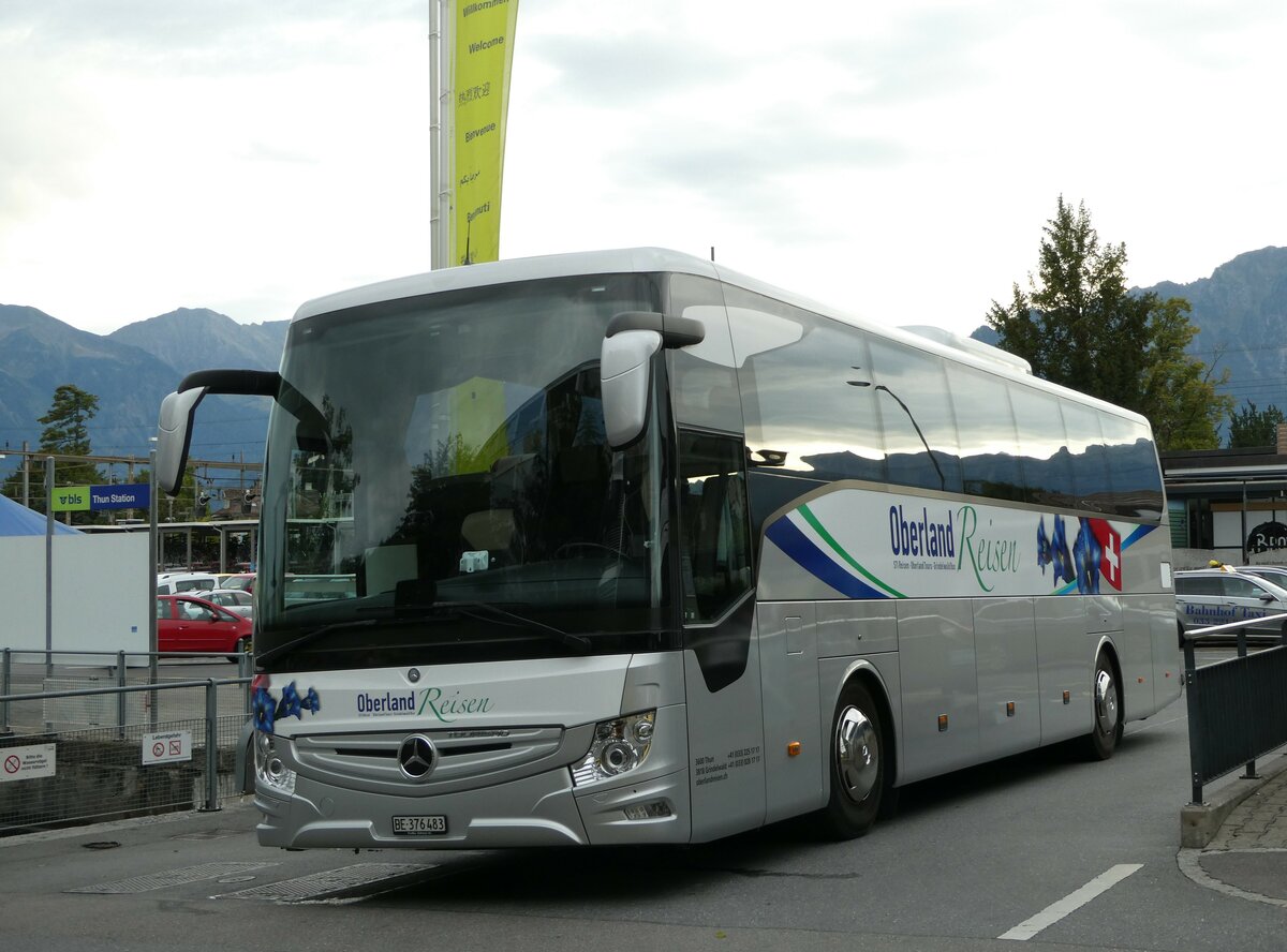(239'910) - Oberland Reisen, Thun - Nr. 40/BE 376'483 - Mercedes am 2. September 2022 bei der Schiffl�ndte Thun