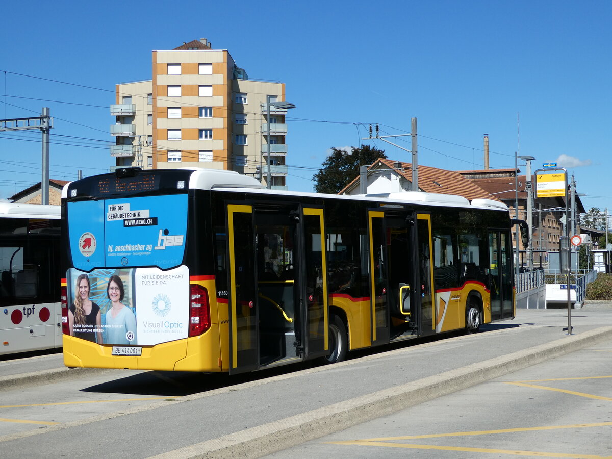 (240'011) - PostAuto Bern - Nr. 1/BE 414'001 - Mercedes am 11. September 2022 beim Bahnhof D�dingen