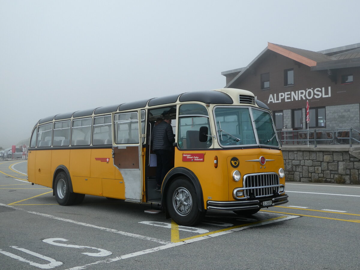 (240'272) - Gerber, Matzendorf - SO 50'805 - FBW/R&J (ex Kontiki, Wettingen; ex P 24'001; ex P 21'501) am 25. September 2022 in Grimsel, Passh�he