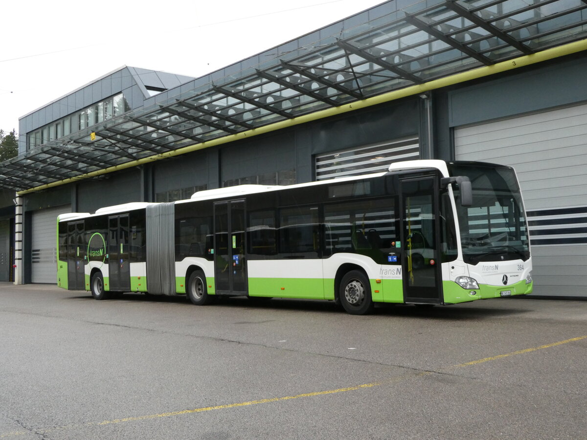 (240'363) - transN, La Chaux-de-Fonds - Nr. 364/NE 135'364 - Mercedes am 1. Oktober 2022 in La Chaux-de-Fonds, D�p�t