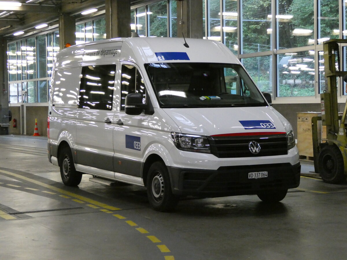 (240'445) - TL Lausanne - Nr. 33/VD 337'064 - VW am 1. Oktober 2022 in Lausanne, D�p�t Borde