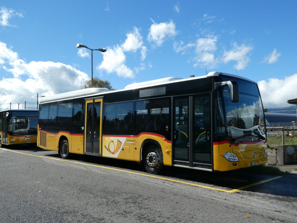 (240'555) - CarPostal Ouest - VD 1080 - Mercedes (ex TPB, S�deilles) am 2. Oktober 2022 in Yverdon, Garage